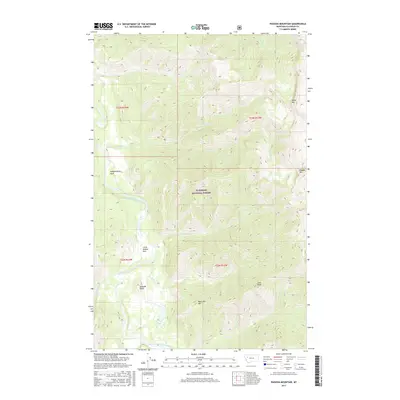 2017 Map of Pagoda Mountain, 2017 Print