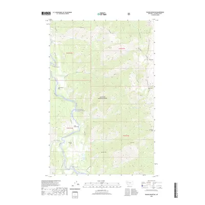 2020 Map of Pagoda Mountain, 2020 Print
