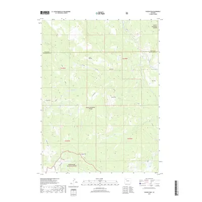 2019 Map of Pagoda Peak, 2019 Print