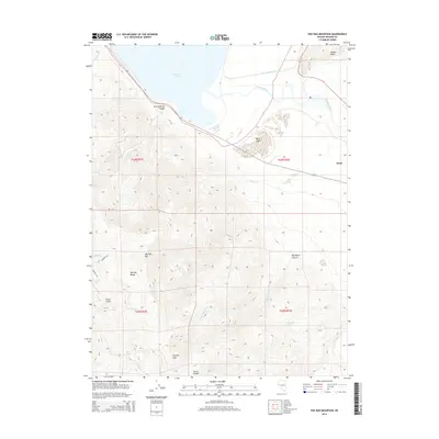 2014 Map of Pah Rah Mountain, 2014 Print