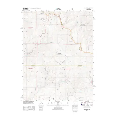2013 Map of Pahlone Peak, 2013 Print