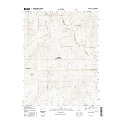 2016 Map of Pahlone Peak, 2016 Print