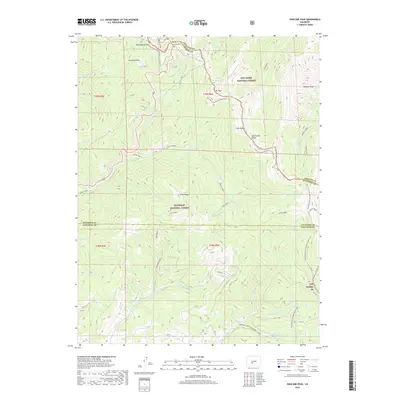 2019 Map of Pahlone Peak, 2019 Print