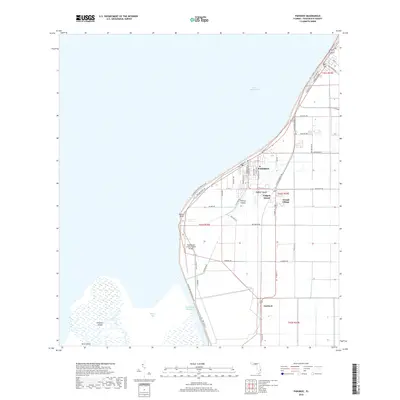 2018 Map of Pahokee, 2018 Print