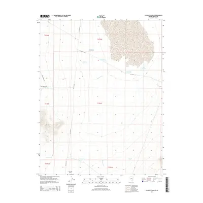 2014 Map of Pahroc Spring NE, 2014 Print