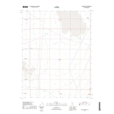 2018 Map of Pahroc Spring NE, 2018 Print
