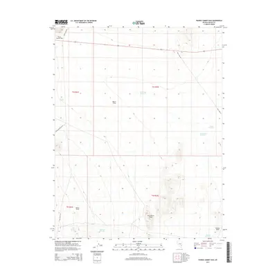 2014 Map of Pahroc Summit Pass, 2014 Print