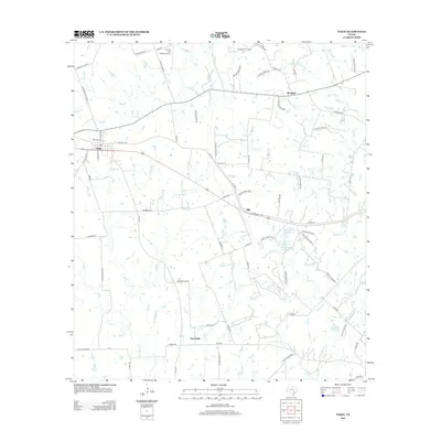 2012 Map of Paige, 2012 Print