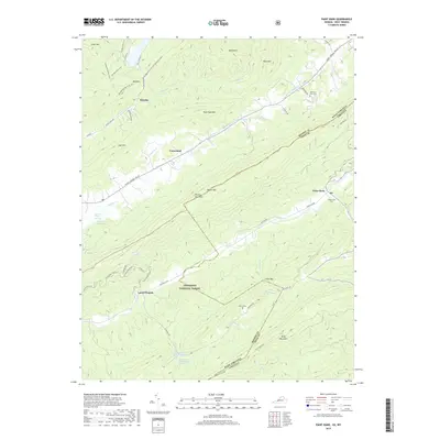 2019 Map of Paint Bank, 2019 Print