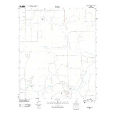 2010 Map of Paint Rock, 2010 Print
