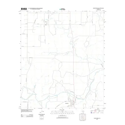 2013 Map of Paint Rock, 2013 Print