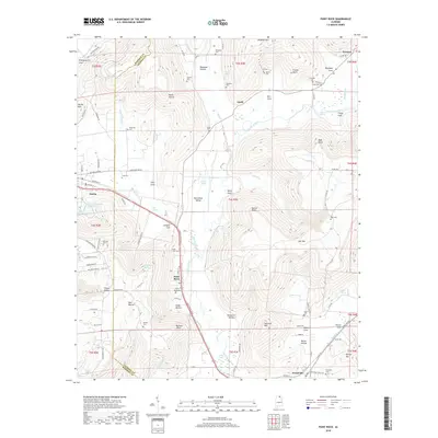 2018 Map of Paint Rock, 2018 Print