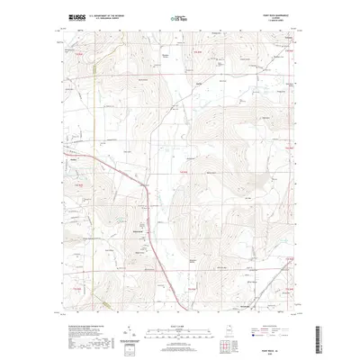 2020 Map of Paint Rock, 2020 Print