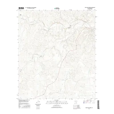 2016 Map of Paint Rock Spring, 2016 Print