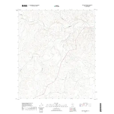 2019 Map of Paint Rock Spring, 2019 Print