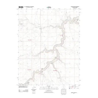 2013 Map of Painted Canyon, 2013 Print