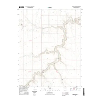 2016 Map of Painted Canyon, 2016 Print