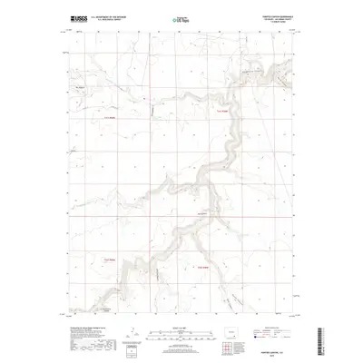 2019 Map of Painted Canyon, 2019 Print