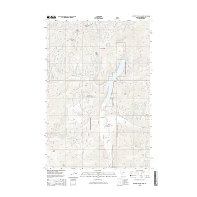2014 Map of Painted Rocks Lake, 2014 Print