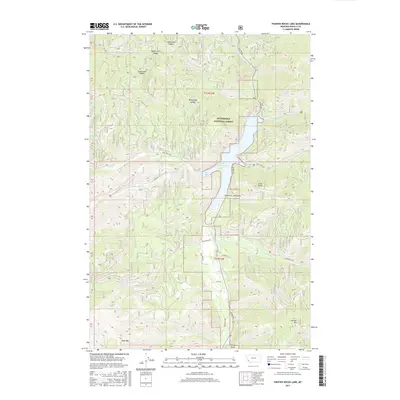 2017 Map of Painted Rocks Lake, 2017 Print