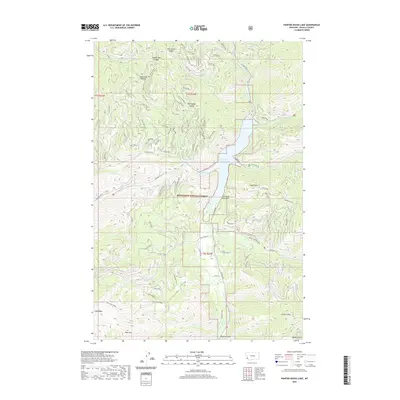 2020 Map of Painted Rocks Lake, 2020 Print