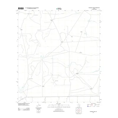 2013 Map of Paisano Lake, 2013 Print