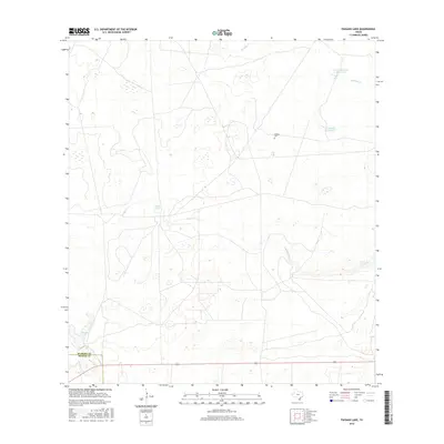 2016 Map of Paisano Lake, 2016 Print