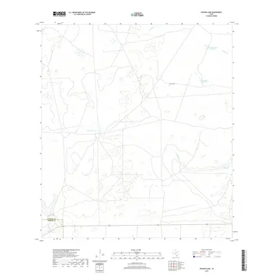 2019 Map of Paisano Lake, 2019 Print