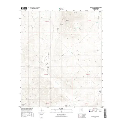 2017 Map of Pajarita Mountain, 2017 Print