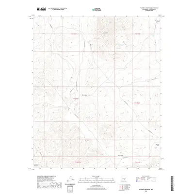 2020 Map of Pajarita Mountain, 2020 Print