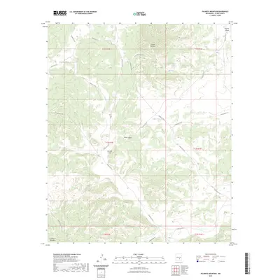 2023 Map of Pajarita Mountain, 2023 Print
