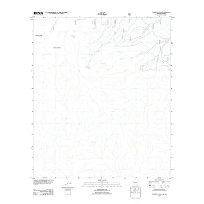 2012 Map of Pajarito Peak, 2012 Print