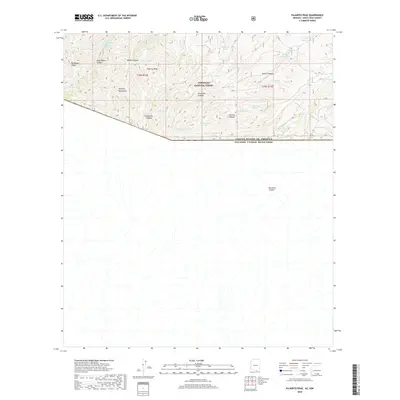 2018 Map of Pajarito Peak, 2018 Print
