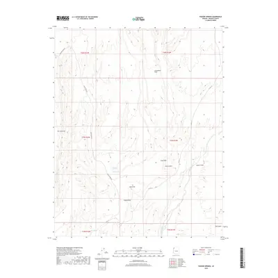 2018 Map of Pakoon Springs, 2018 Print