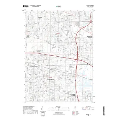 2018 Map of Palatine, 2018 Print