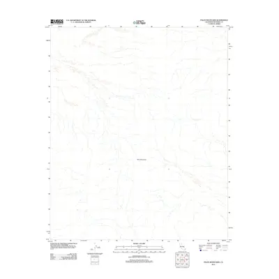 2012 Map of Palen Mountains, 2012 Print