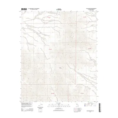2015 Map of Palen Mountains, 2015 Print