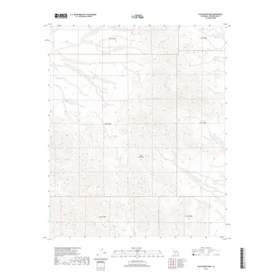 2018 Map of Palen Mountains, 2018 Print