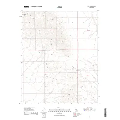 2018 Map of Palen Pass, 2018 Print