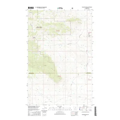 2017 Map of Palisade Butte, 2017 Print