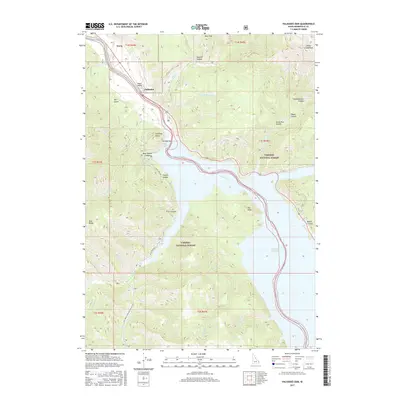 2017 Map of Palisades Dam, 2017 Print
