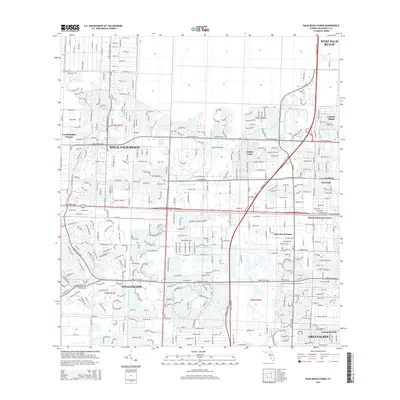 2015 Map of Palm Beach Farms, 2015 Print
