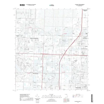 2018 Map of Palm Beach Farms, 2018 Print