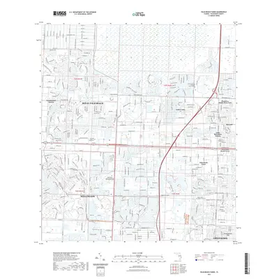 2021 Map of Palm Beach Farms, 2021 Print