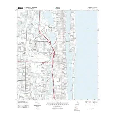 2012 Map of Palm Beach, 2012 Print