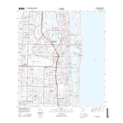 2015 Map of Palm Beach, 2015 Print