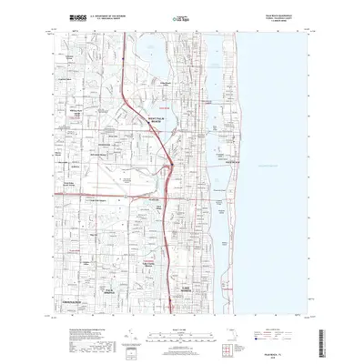 2018 Map of Palm Beach, 2018 Print