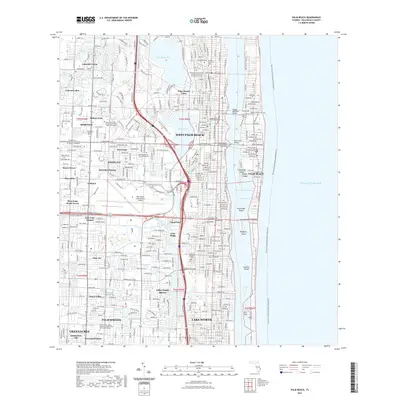 2021 Map of Palm Beach, 2021 Print