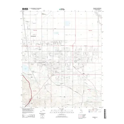 2015 Map of Palmdale, 2015 Print