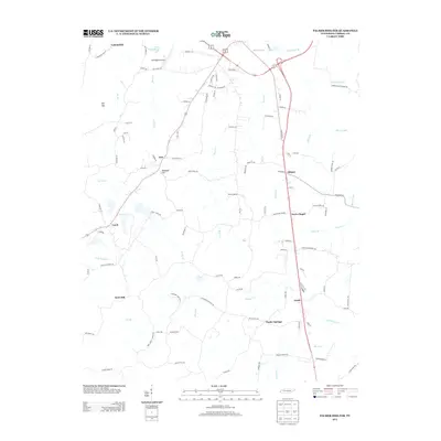 2013 Map of Palmer Shelter, 2013 Print